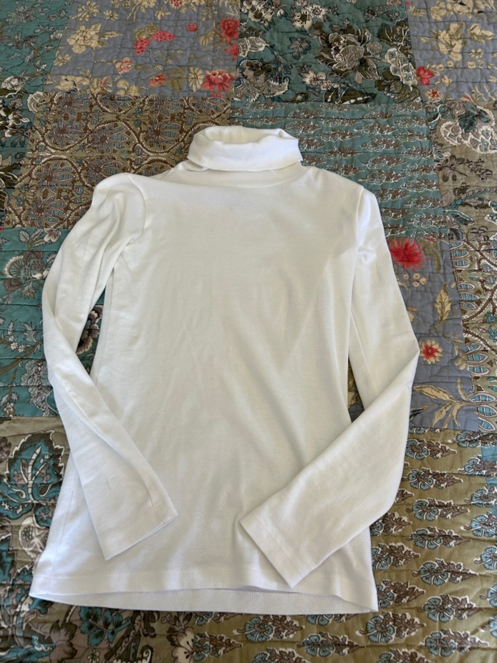 J. Crew White Turtleneck Pullover